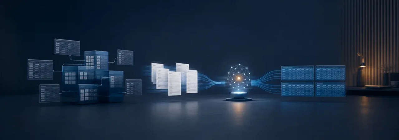 An established business database is being enhanced with document recognition and AI capabilities.
