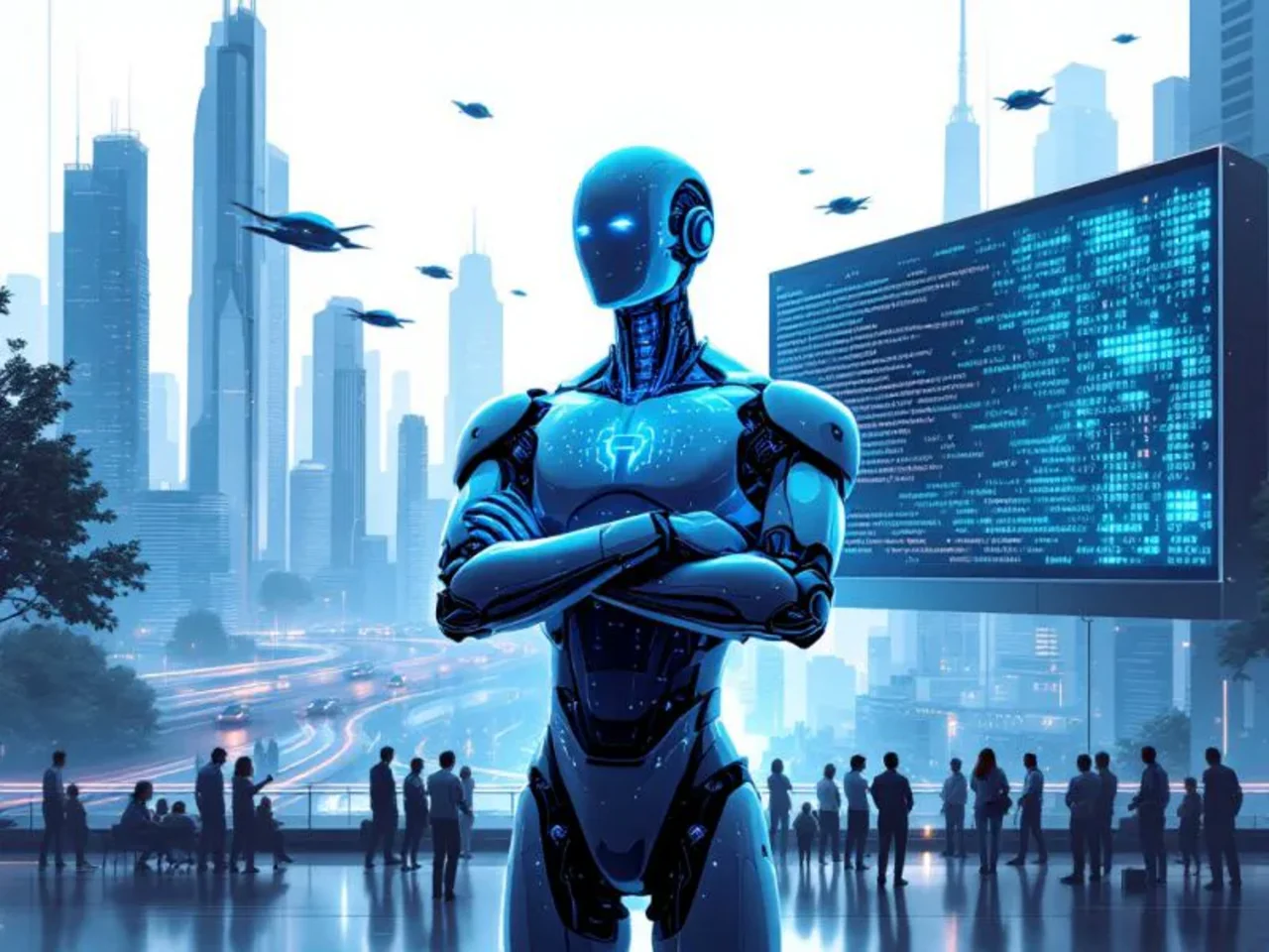 Original LinkedIn image related to the debate on the robot tax and AI enablement.